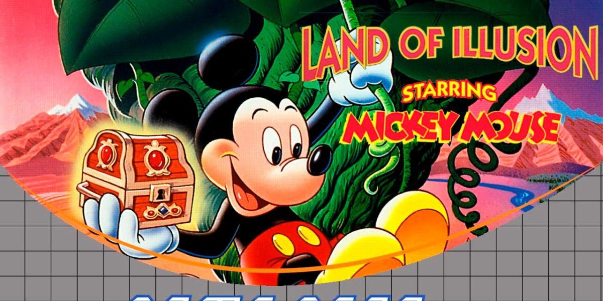 Art for Land of Illusion starring Mickey Mouse