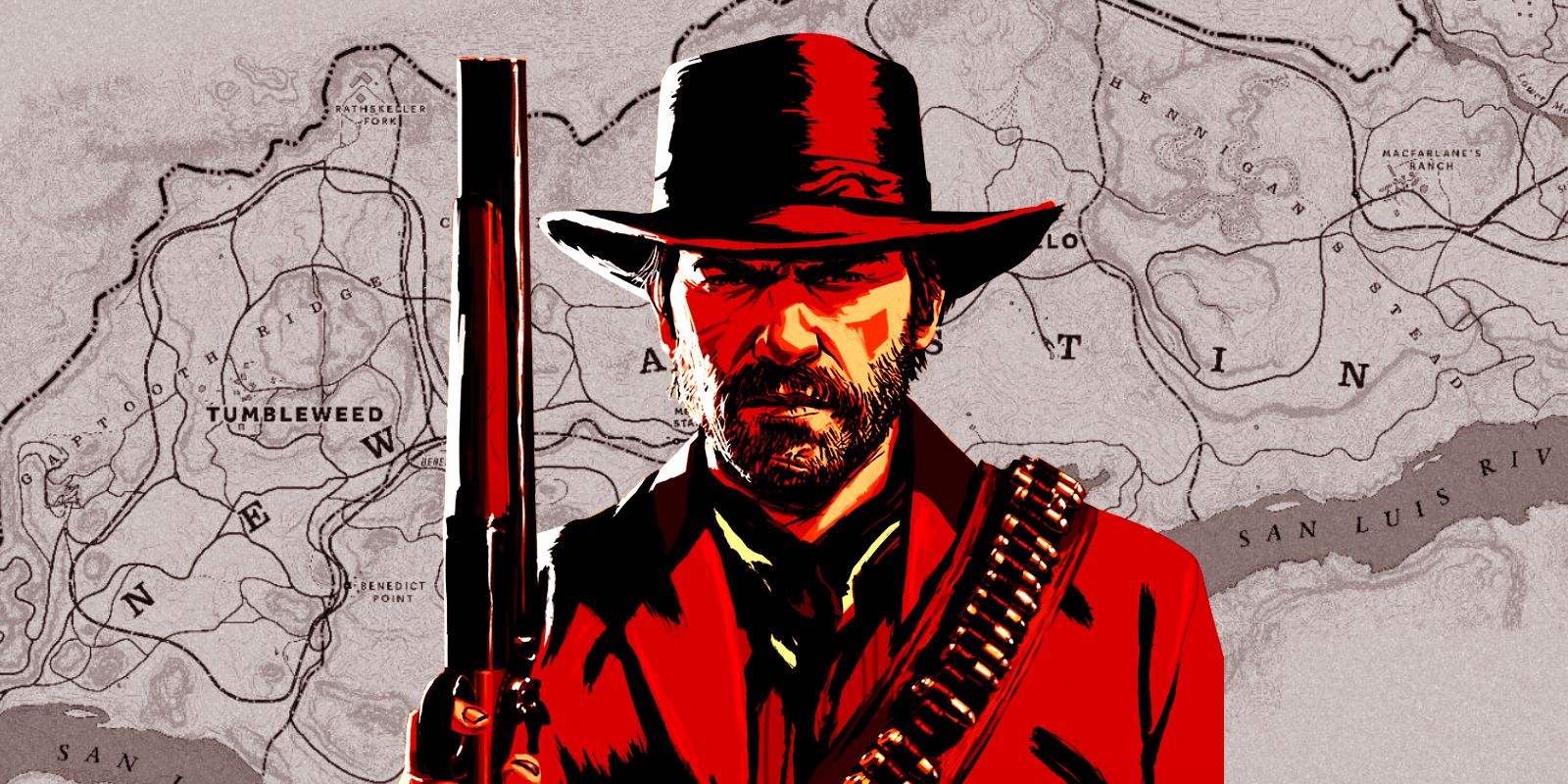 Arthur Morgan New Austin Map Red Dead Redemption 2