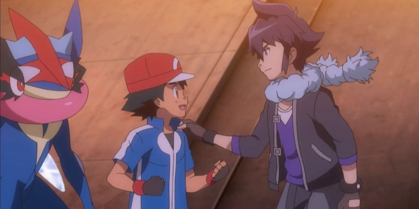 Ash and Alain from the Pokémon anime