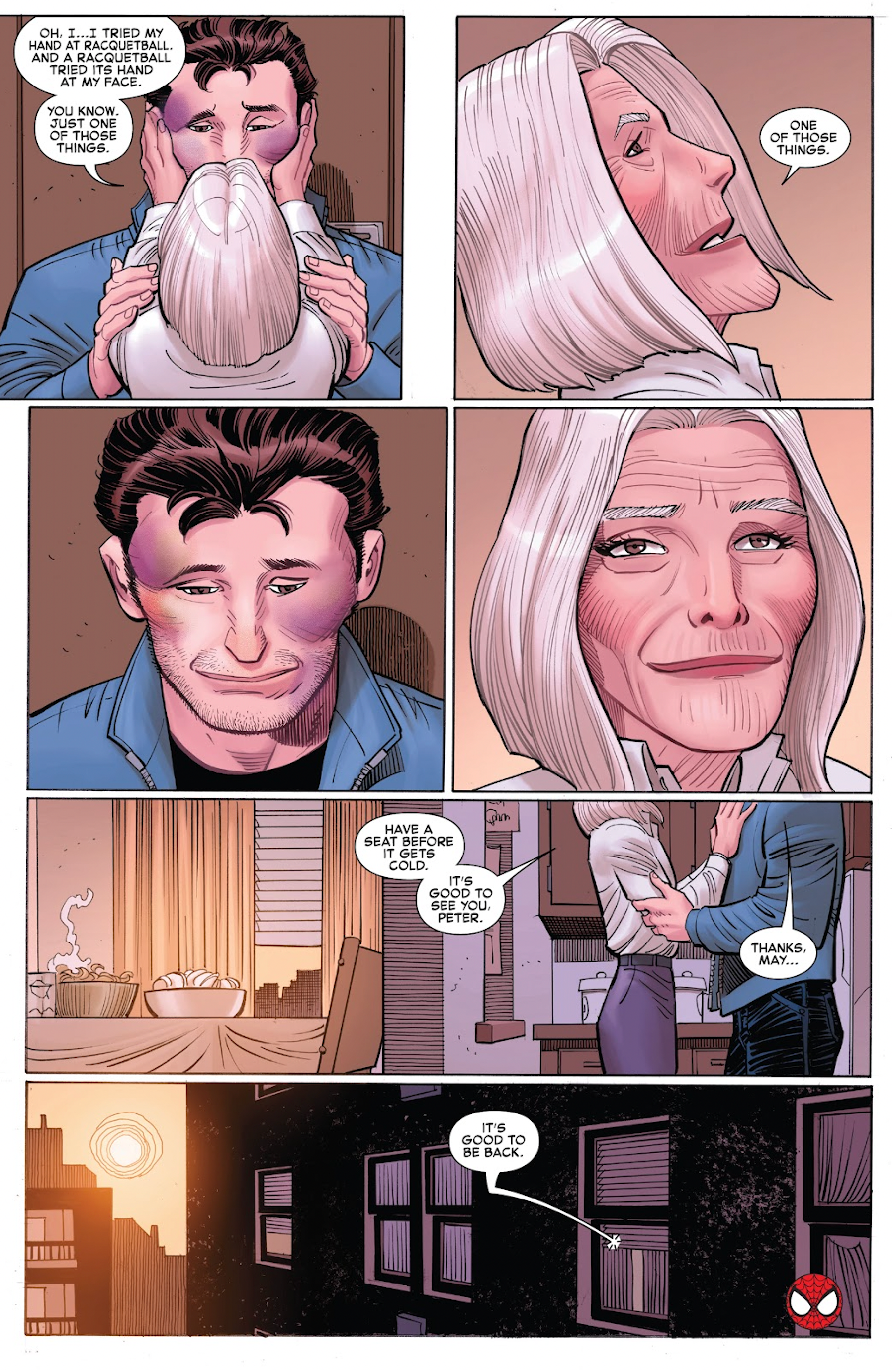 Aunt May knows Peter is Spider Man