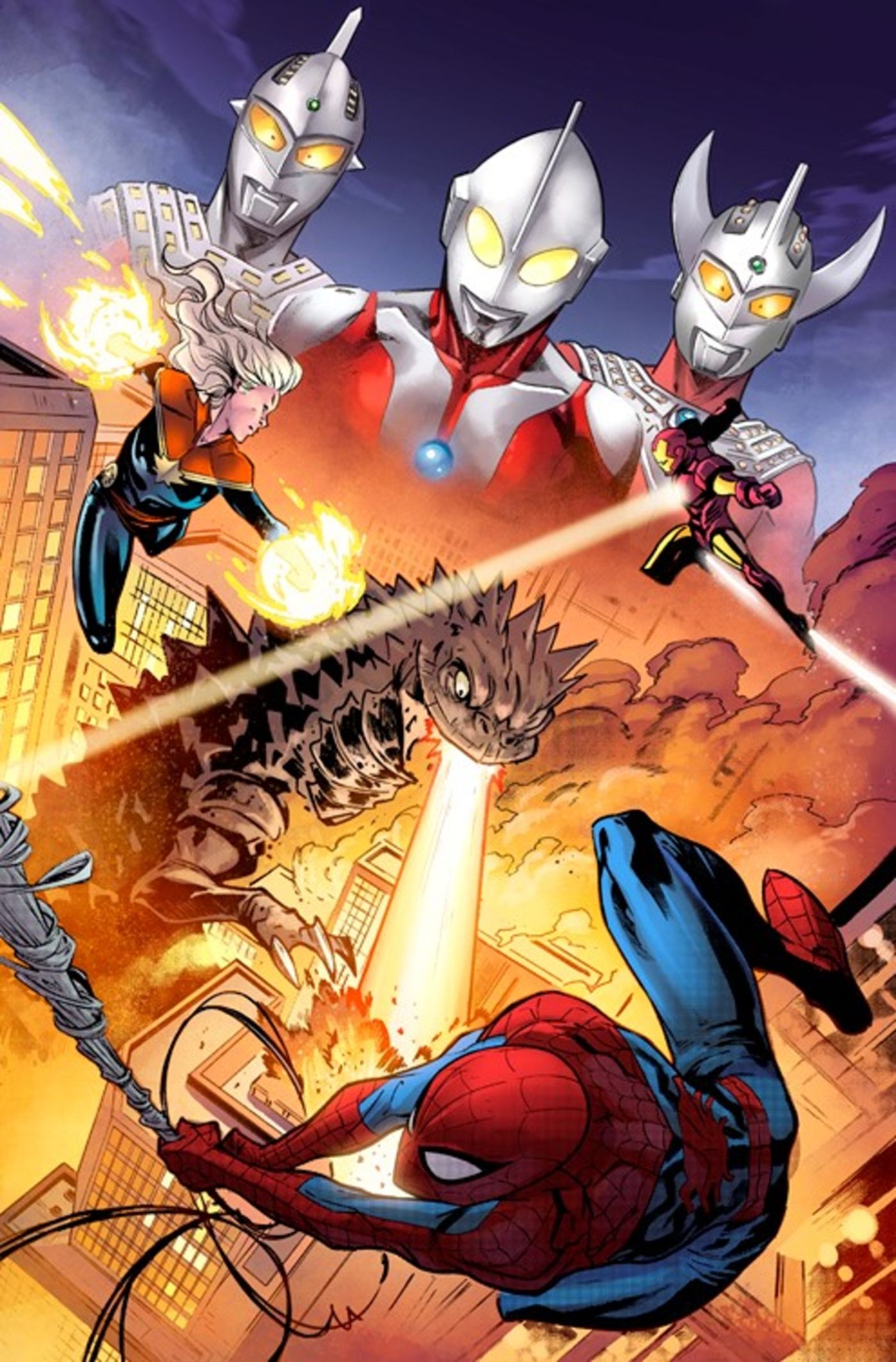 Avengers and Ultraman Crossover Marvel Comics