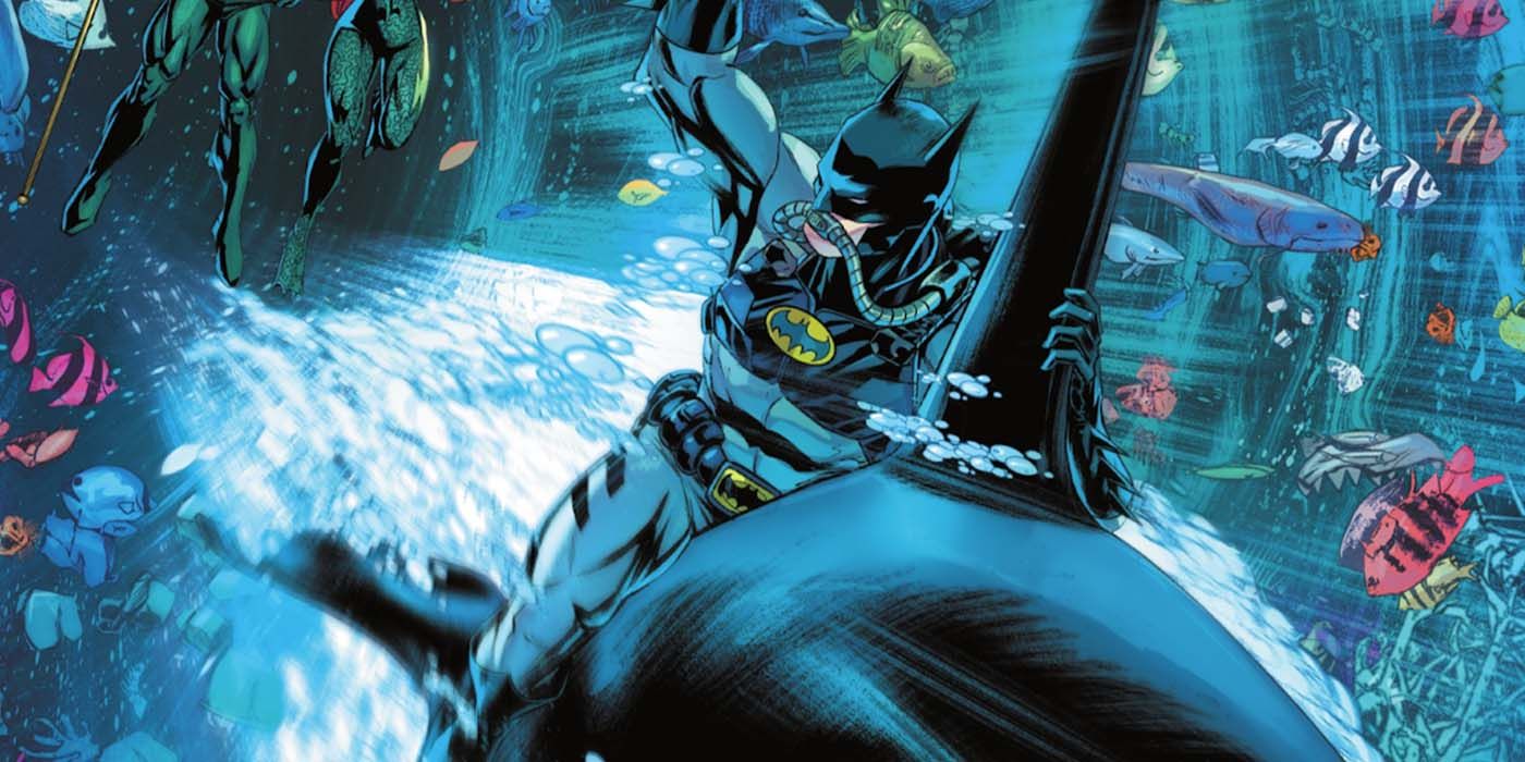 BATMAN RIDING A KILLER WHALE