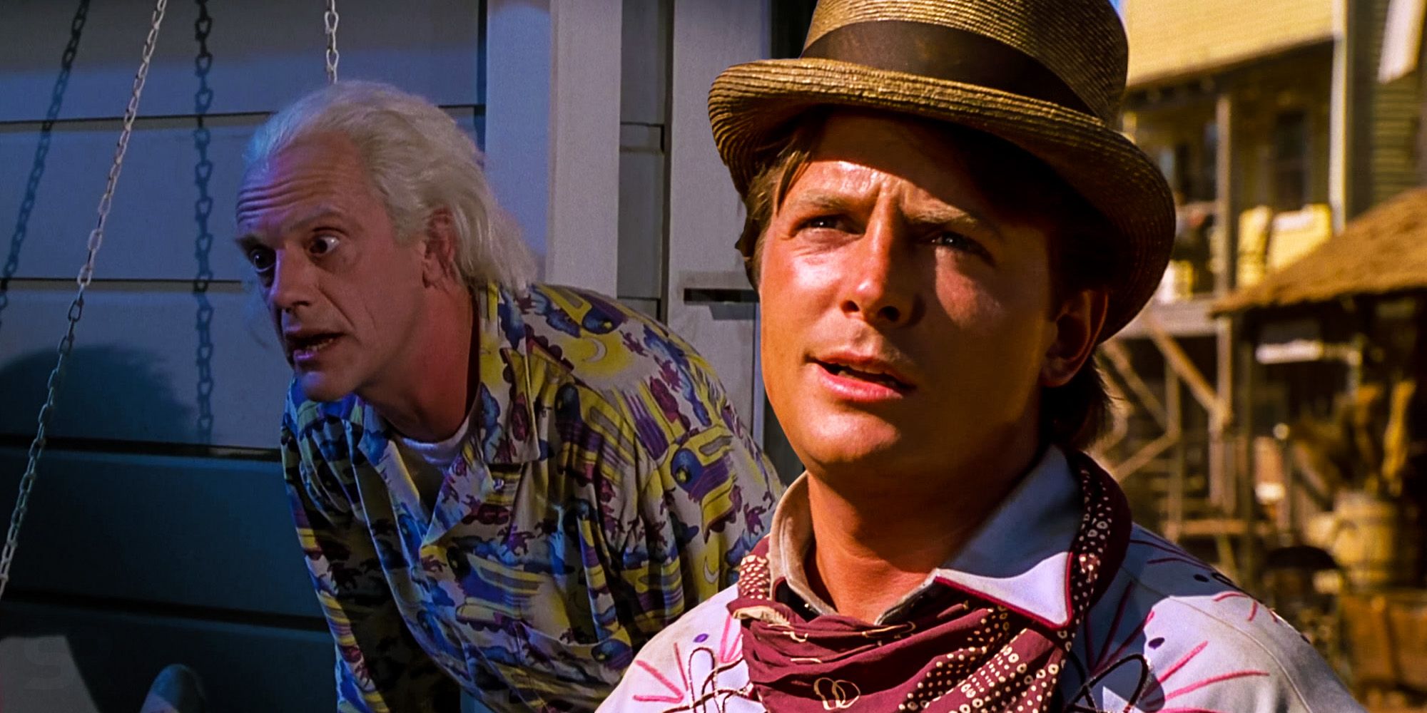 Back to the future 2 doc brown shirt foreshadowing marty