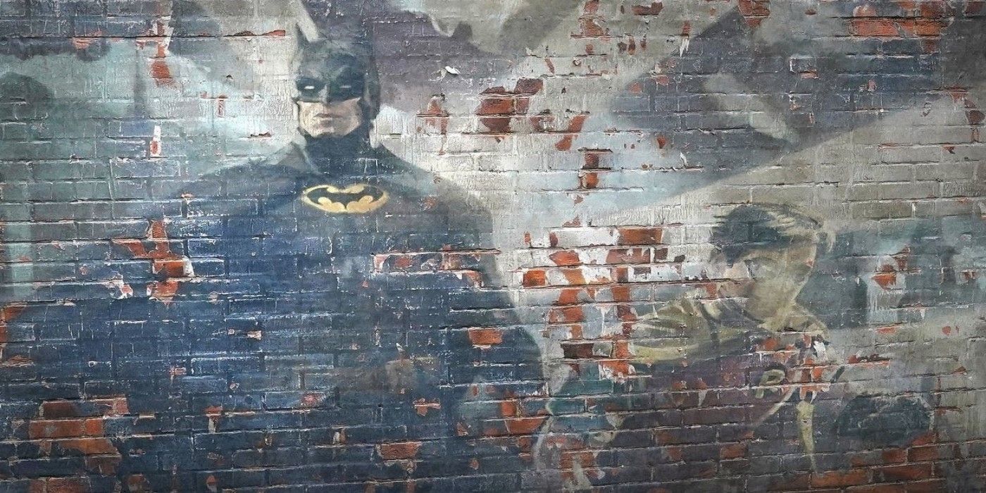 A Batman and Robin Mural in Batgirl
