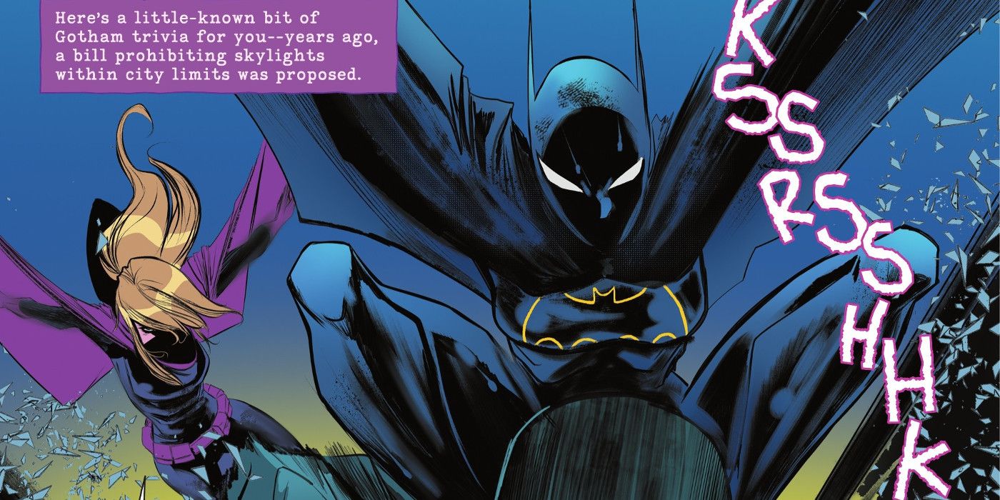 Batgirls Orphan Cassandra Cain and Spoiler Stephanie Brown Make A Dramatic Entrance Through Skylight