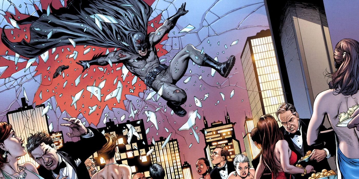 Batman Enters Party Through Window