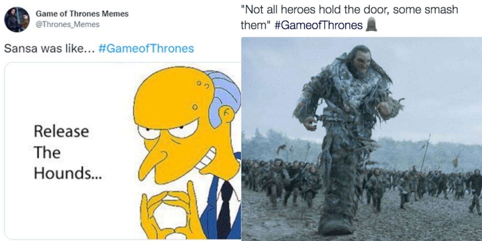 Memes from Battle of the Bastards in Game of Thrones.