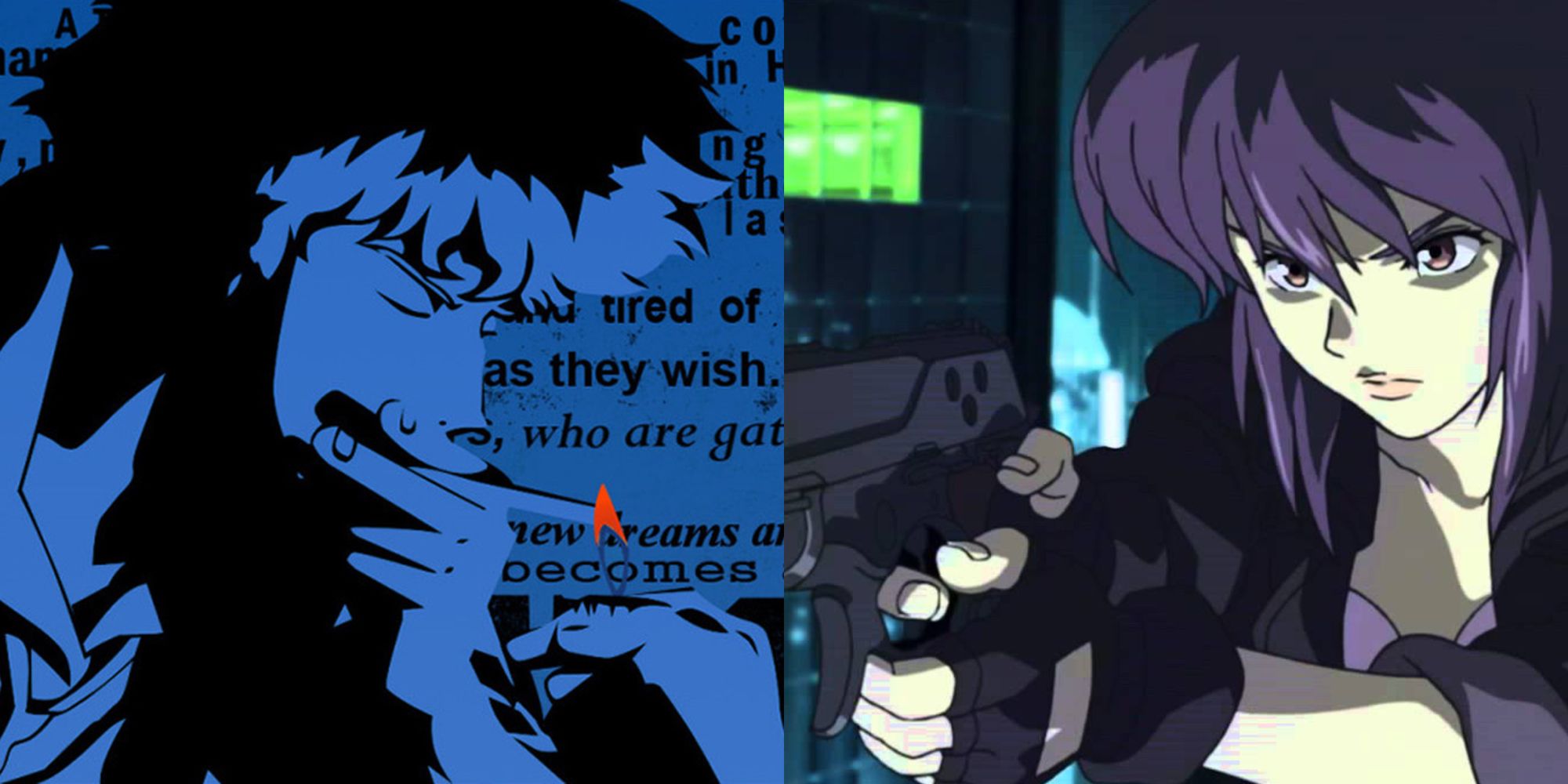 Cowboy Bebop and Stand Alone Complex Stills from their openings