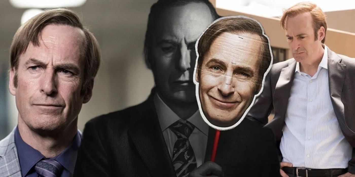 A collage of Saul Goodman pictures in Better Call Saul