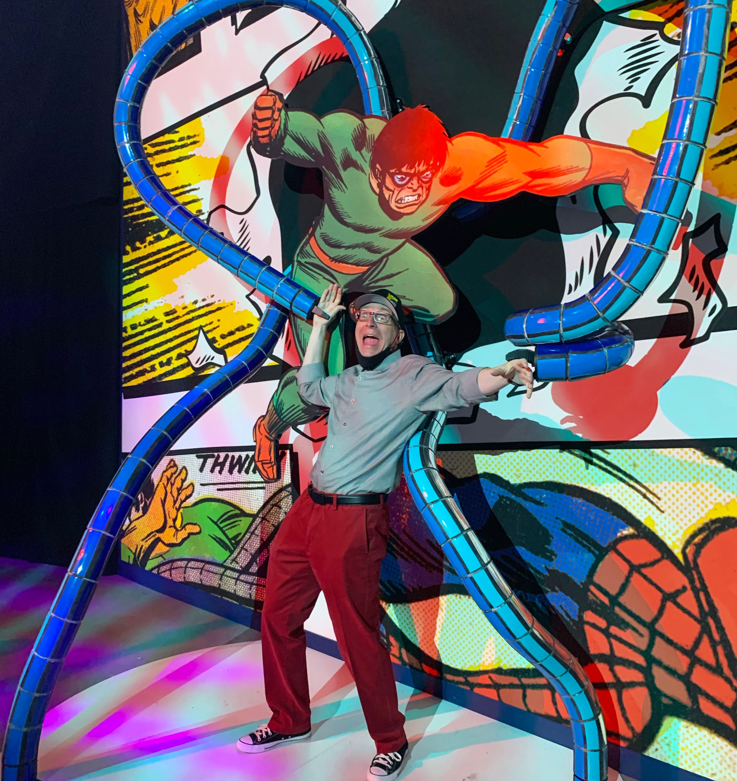 Beyond-Amazing-Spider-Man-Exhibit-SDCC-Professor-Ben-Saunders