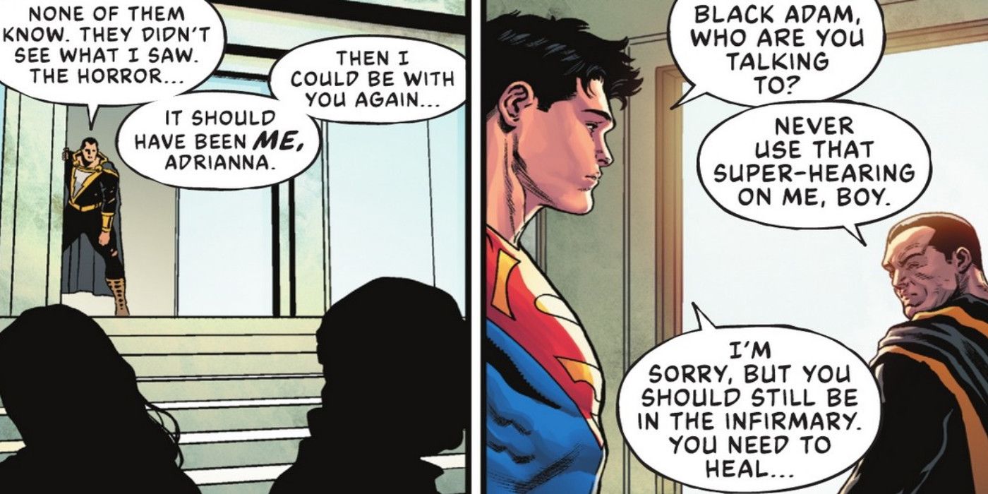 Black Adam Superman Super Hearing