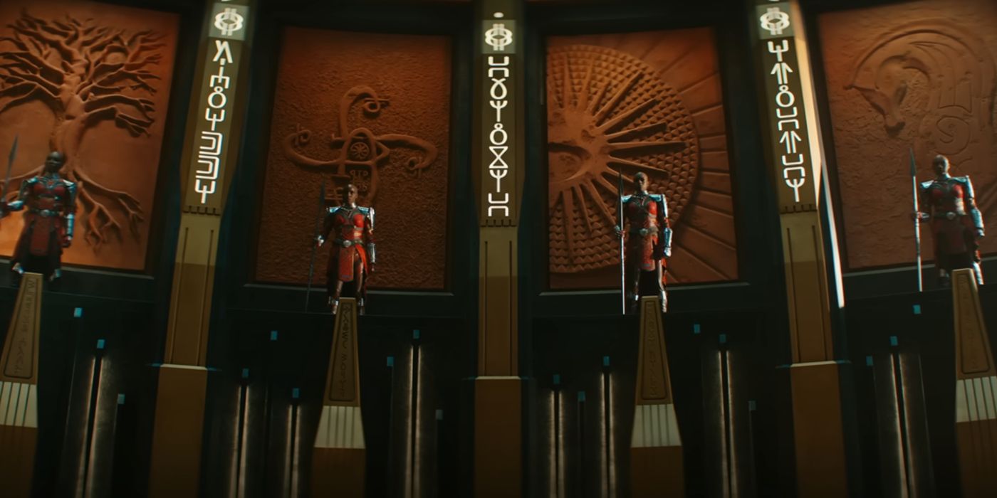Black Panther Wakanda Forever's new throne room