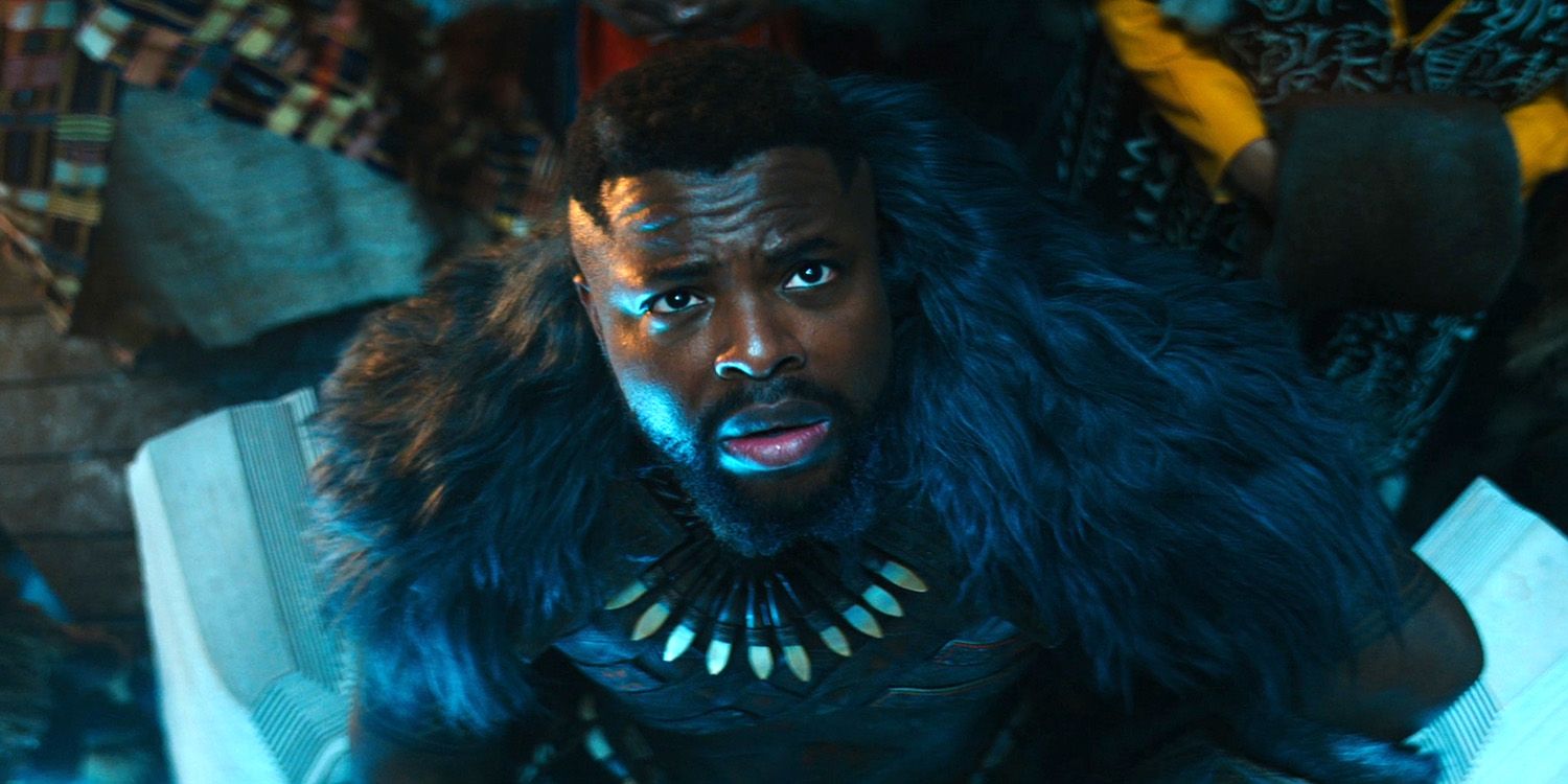 M'Baku looking up at the sky in Wakanda Forever trailer
