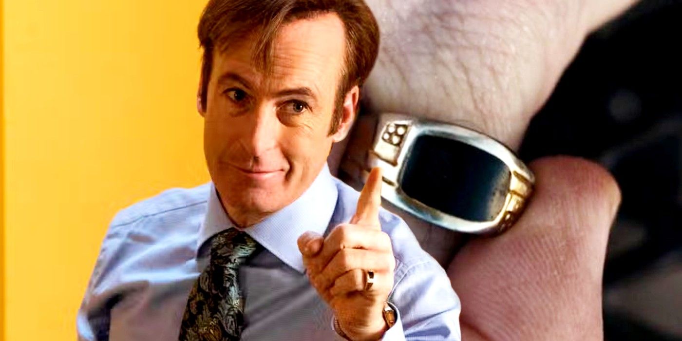 Bob Odenkirk as Jimmy McGill and Marco ring in Better Call Saul