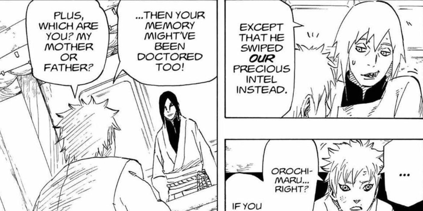 Boruto Mitsuki Questions Orochimaru