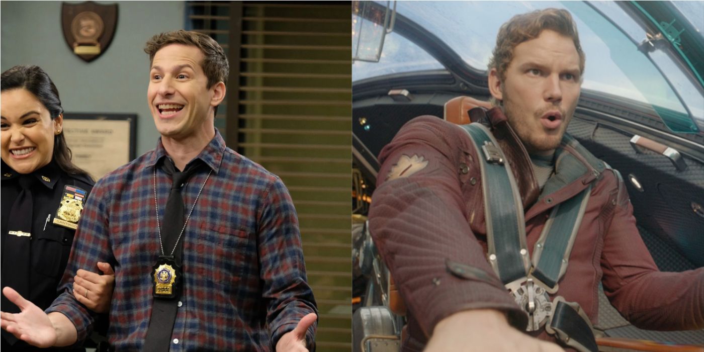 Brooklyn 99 Jake Peralta and MCU Peter Quill
