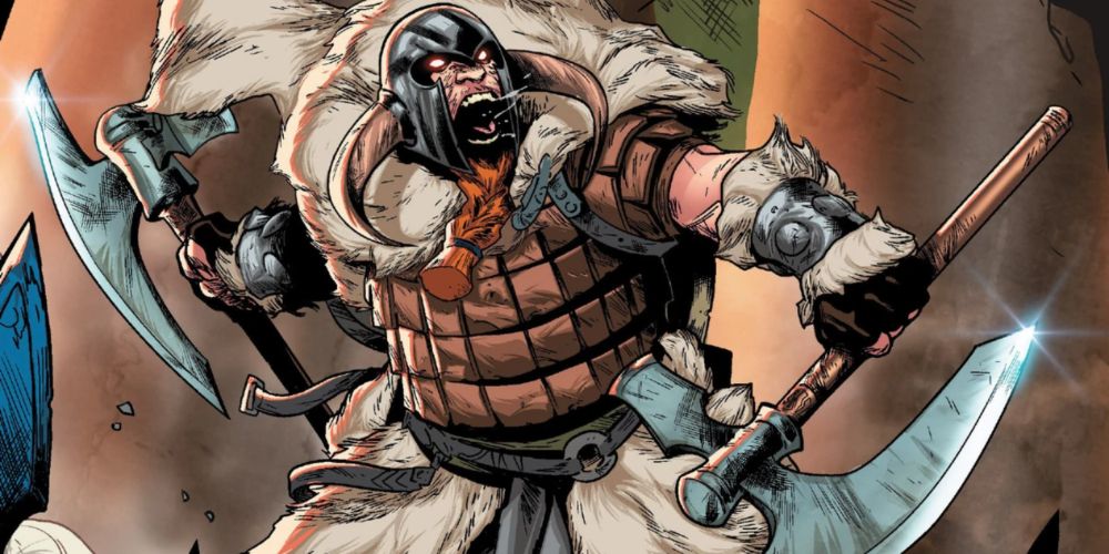 Buri duels with his son, Bor, in Marvel comics