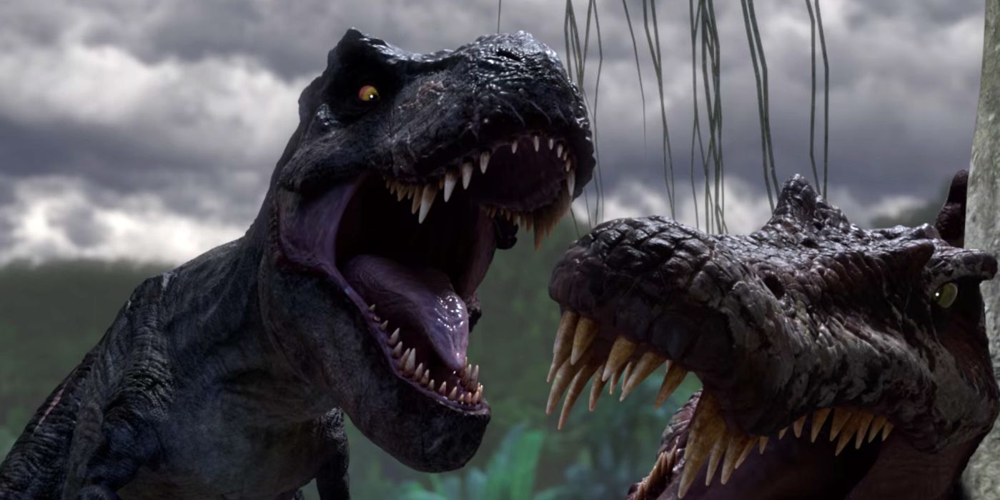 Camp Cretaceous T-Rex vs Spinosaurus