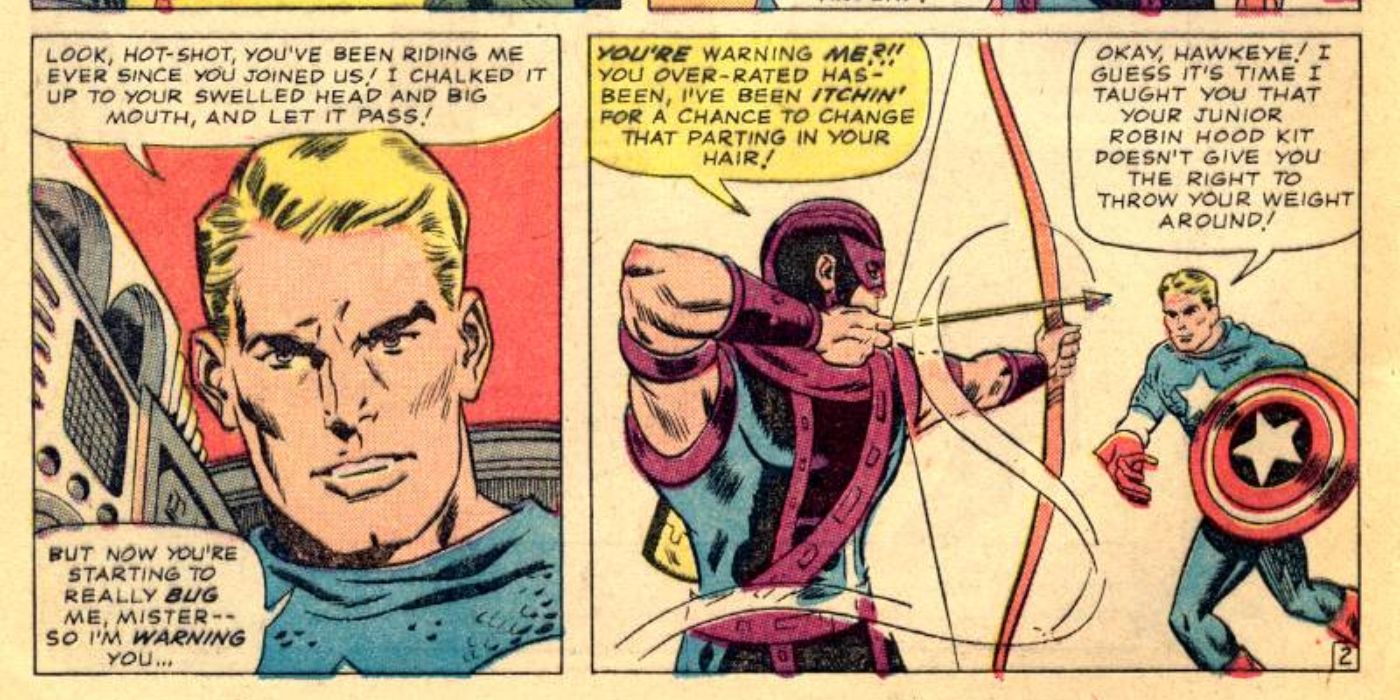 Captain America Hates Hawkeye comic