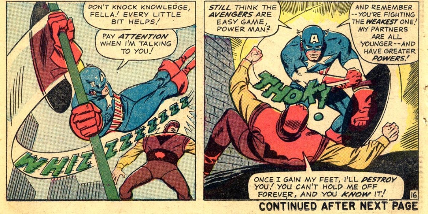 Captain America Weakest Avenger comic 1