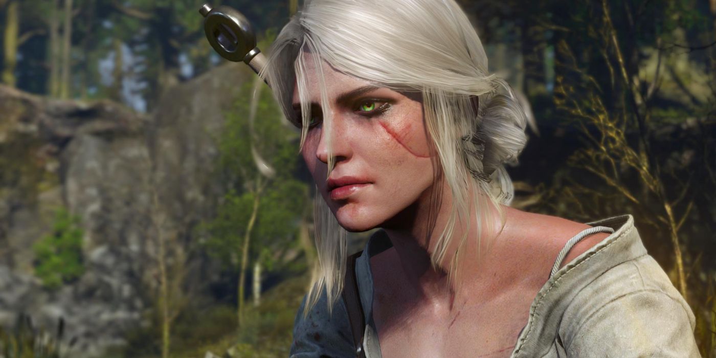 Ciri with her battle scar in The Witcher 3.