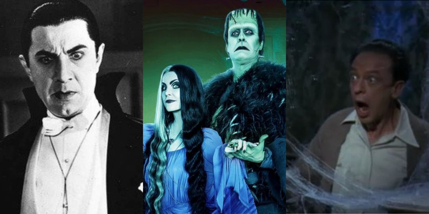 Dracula, The Munsters, and The Ghost and Mr Chicken stills
