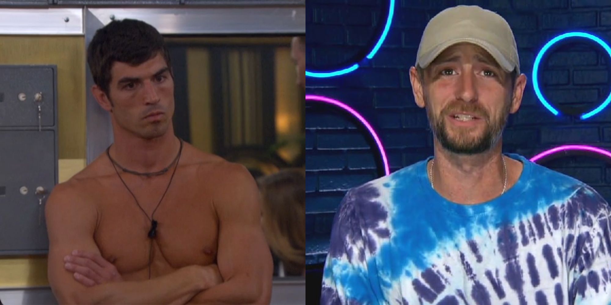 Split image showing Cody Nickson and Frenchie in Big Brother.