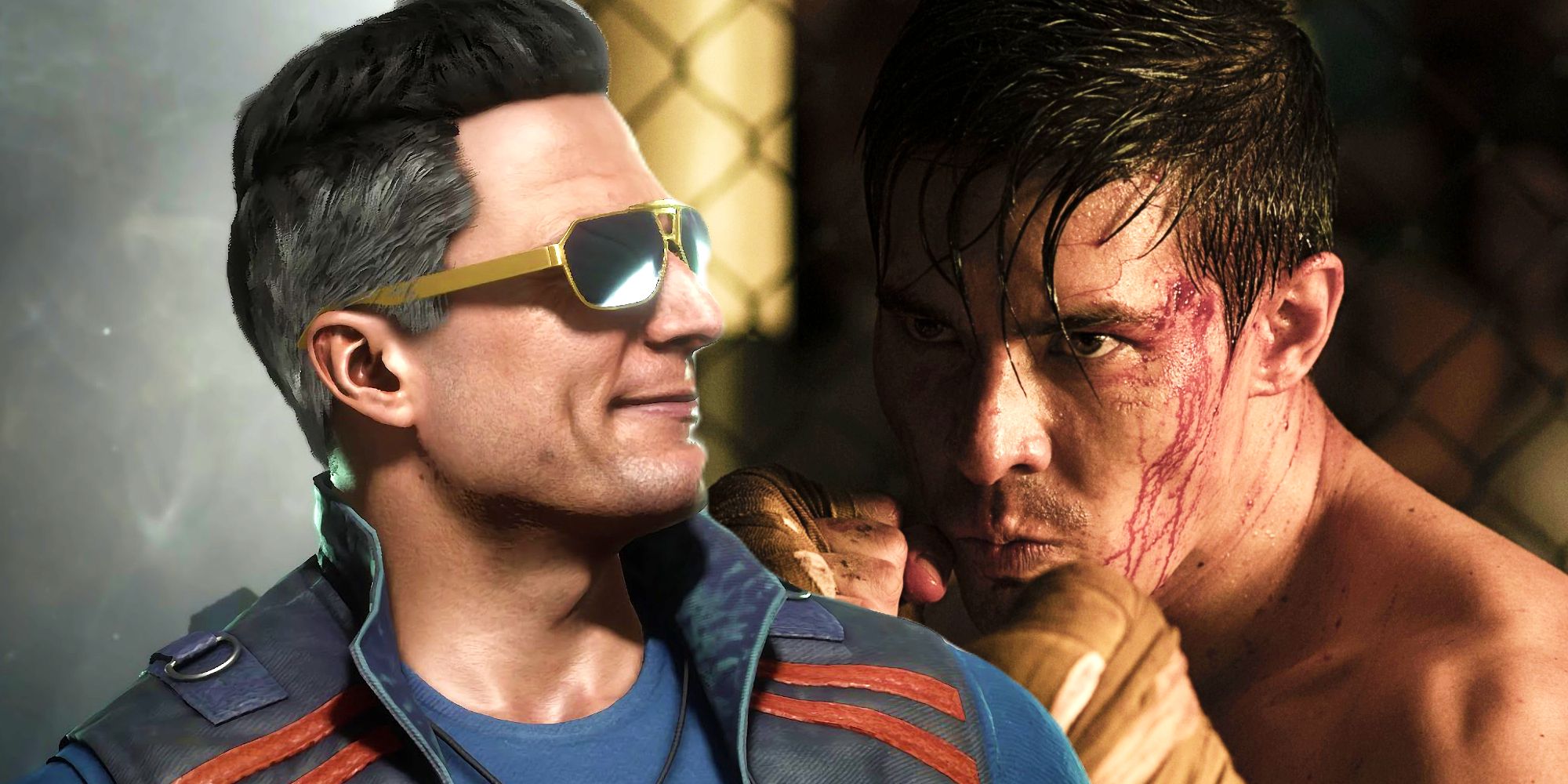 Cole Young and Johnny Cage in Mortal Kombat