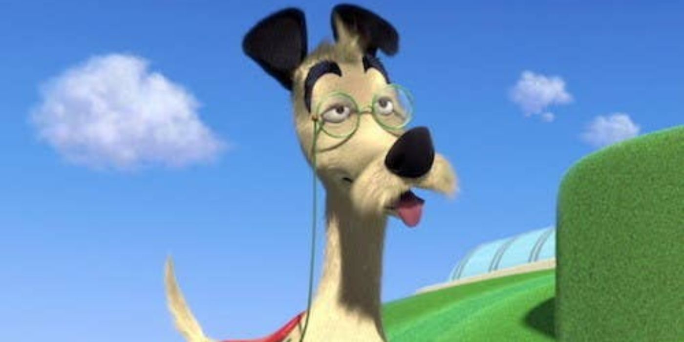 The Robinsons dog wearing glasses in Meet the Robinsons