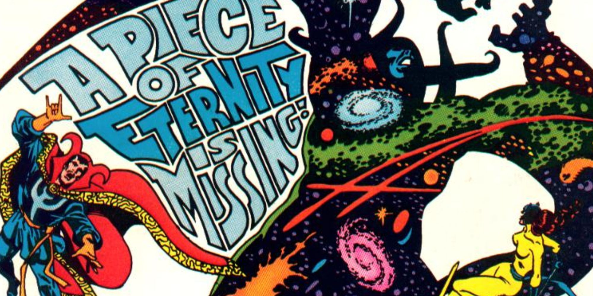 Doctor Strange encounters Eternity in Marvel Comics..