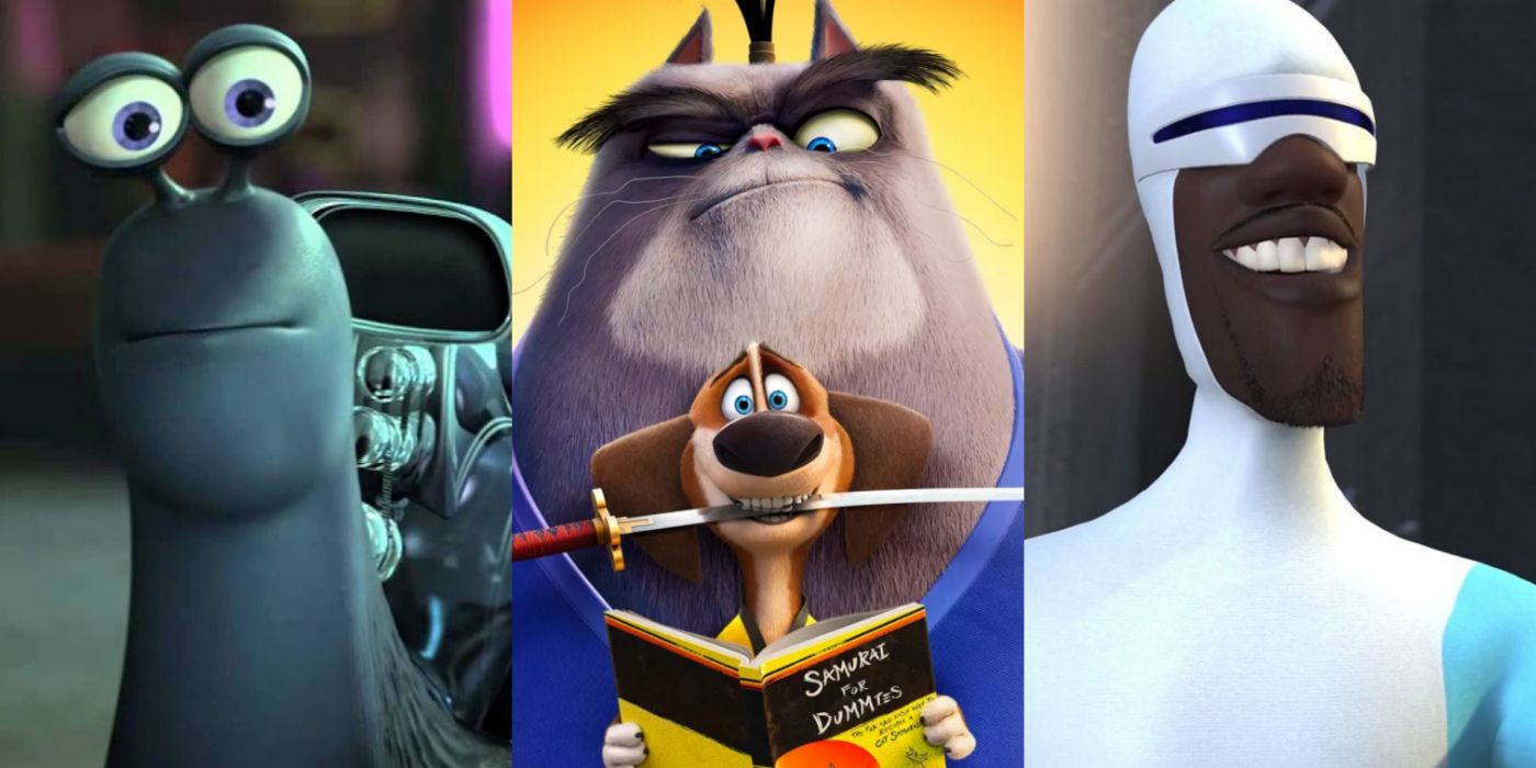 Split image of Turbo, Paws of Fury and The Incredibles - Samuel L Jackson
