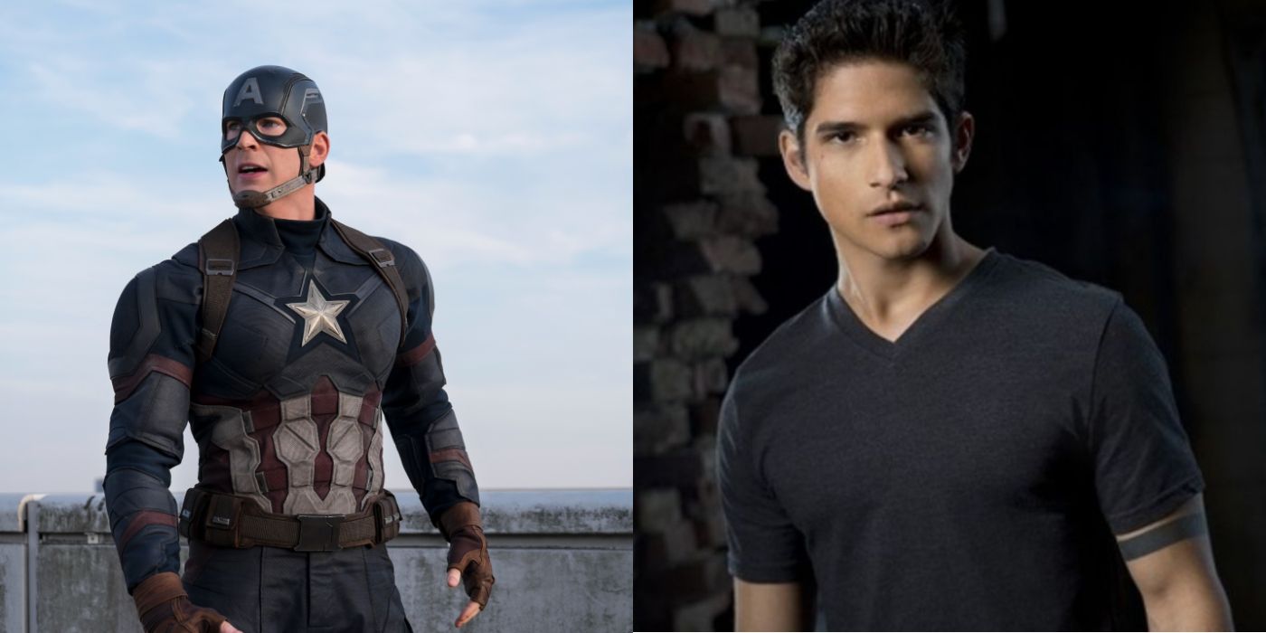 Split Image Captain America and Scott McCall Teen Wolf