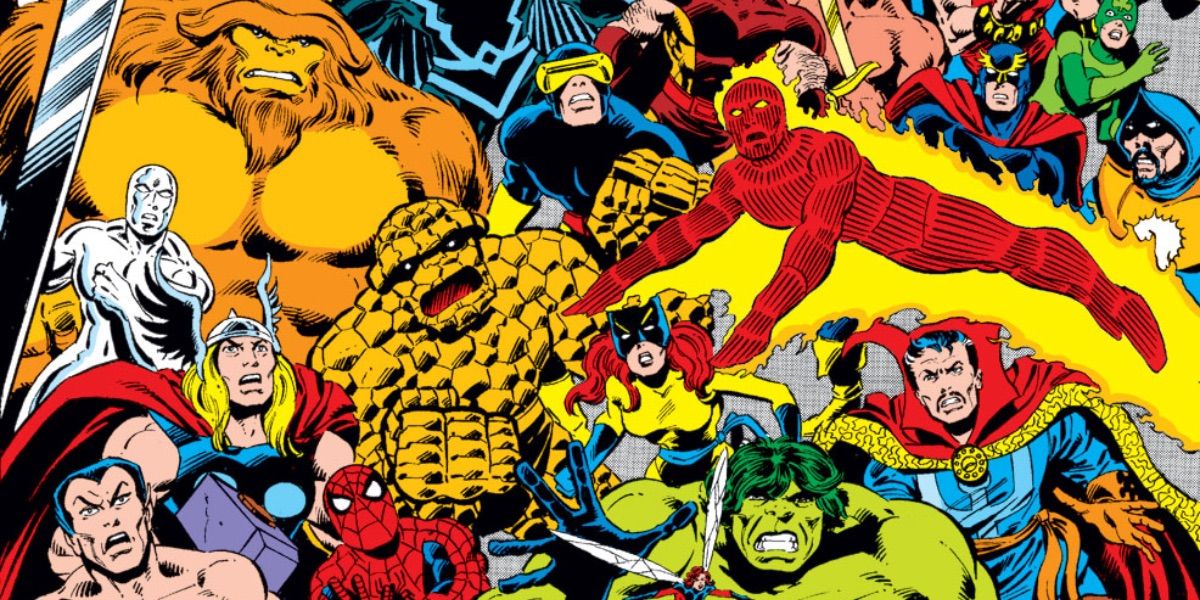 Marvel Heroes gather on the cover of Contest of Champions