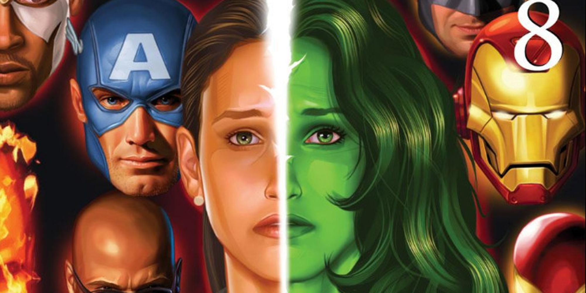 Cover artwork of Jen Walters and She-Hulk for the Civil War event