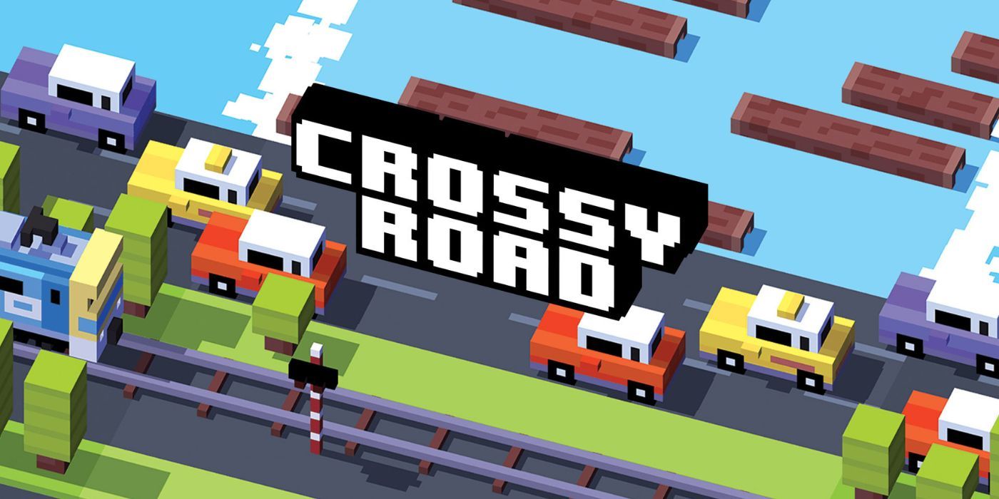Logo for the game Crossy Road.