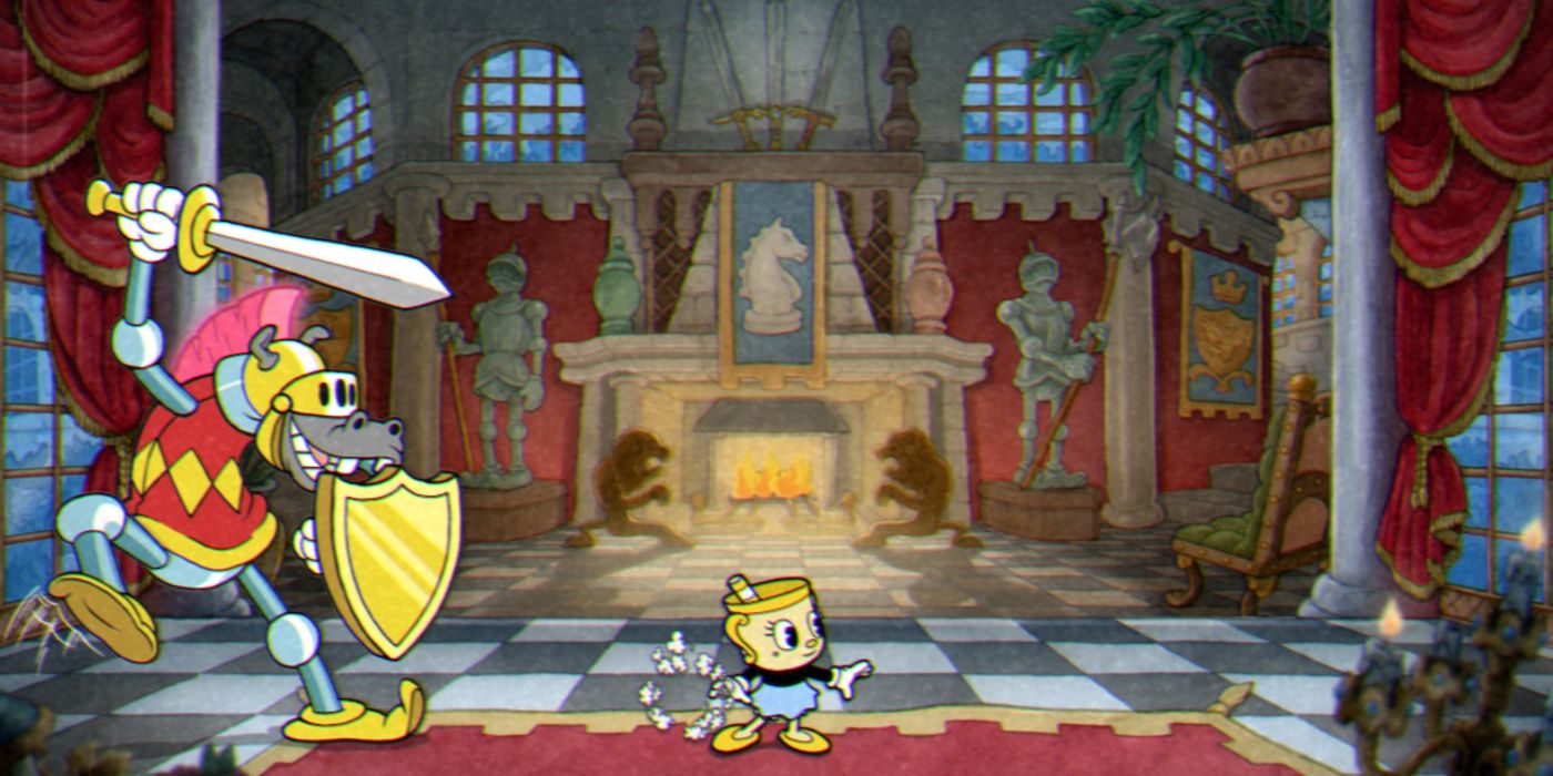 Cuphead Delicious Last Course Chess Knight Boss Fight Guide Thrust Attack