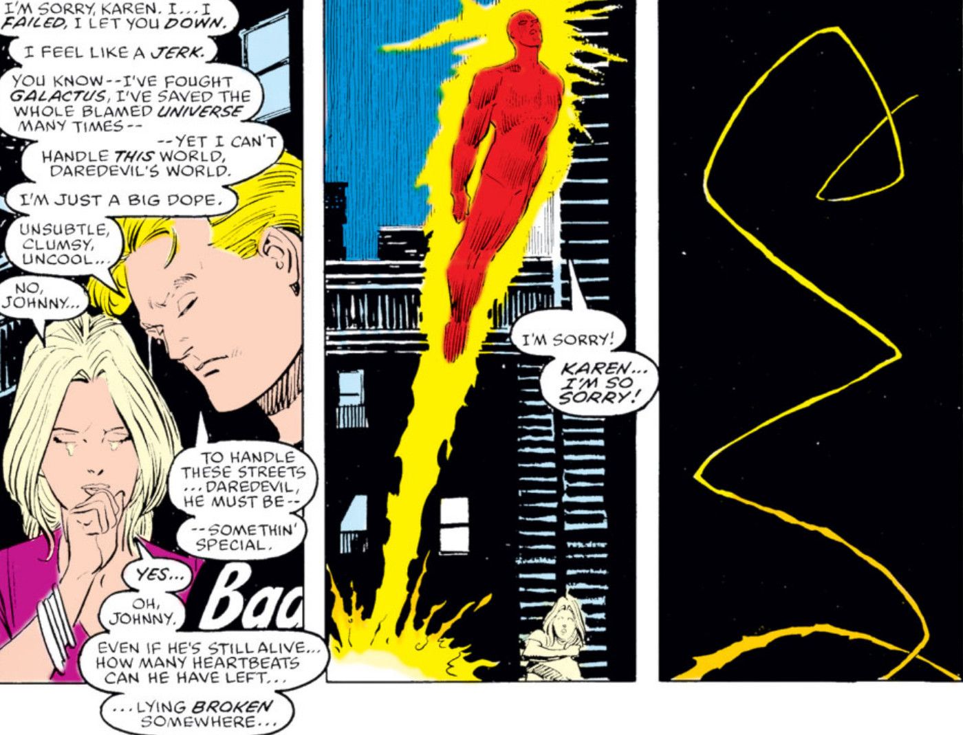 Human Torch admits Daredevil is a great hero