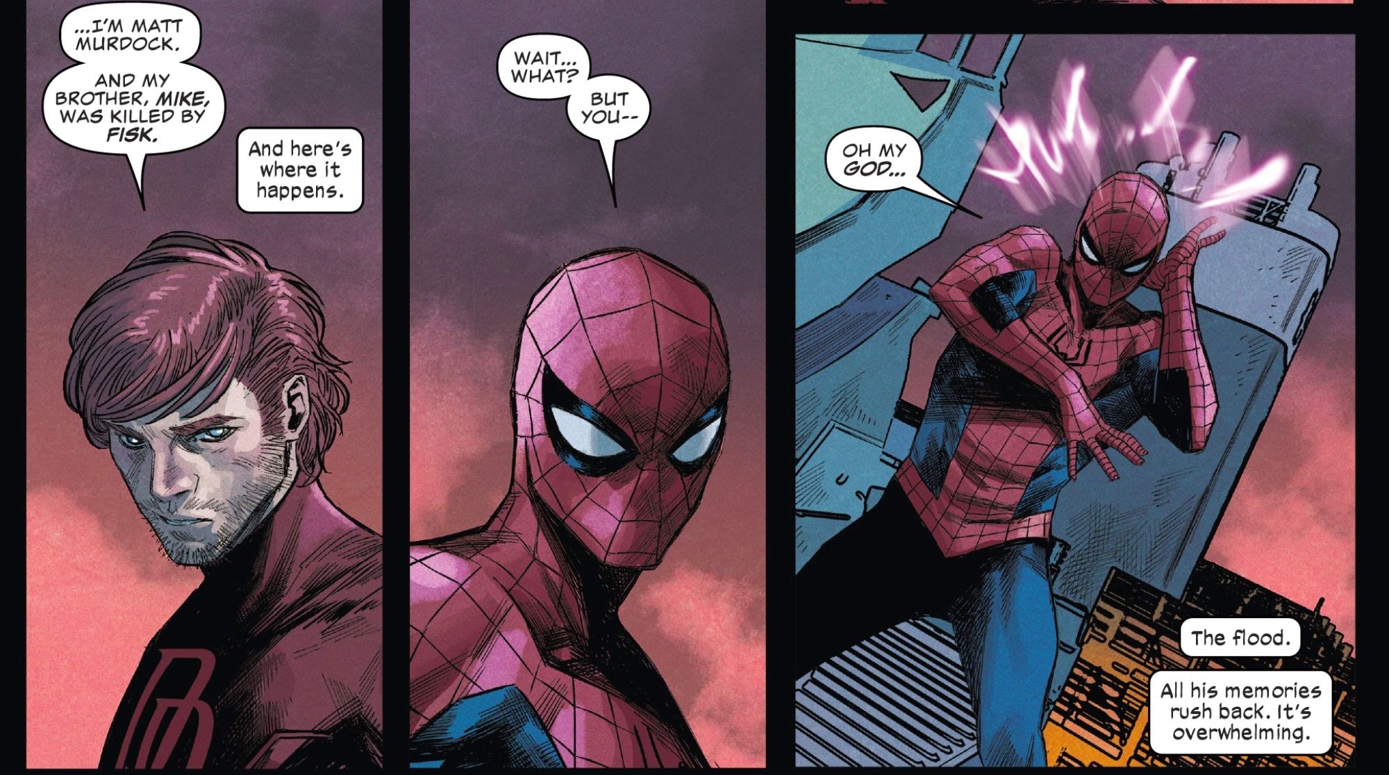 Daredevil Shares Identity With Spider Man Daredevil 1
