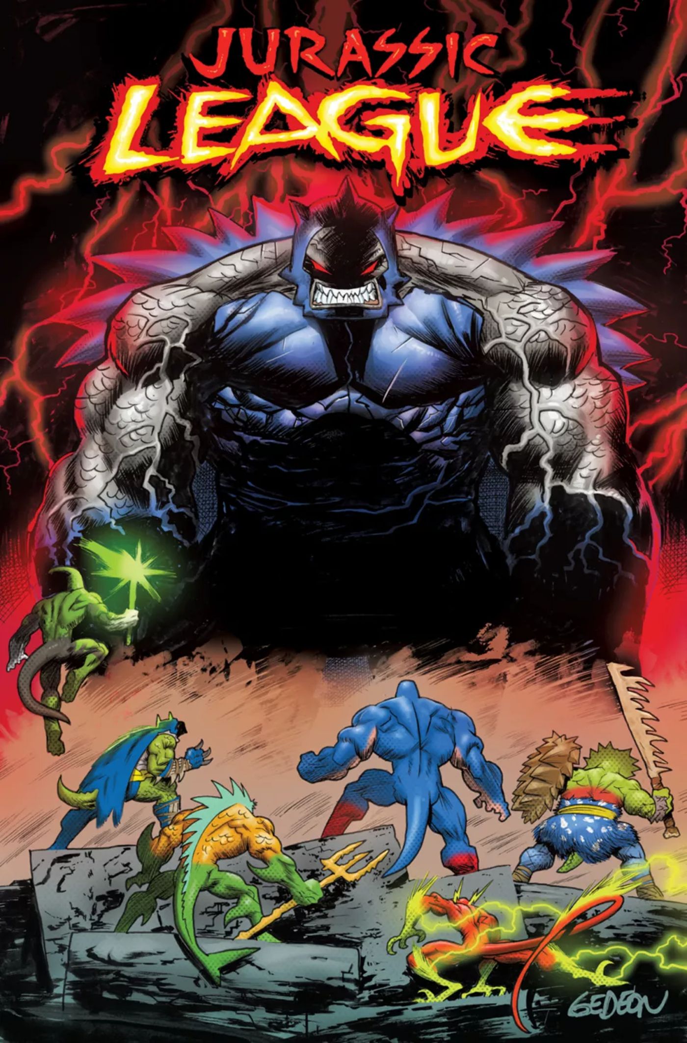 Darkseid in Jurassic League Variant
