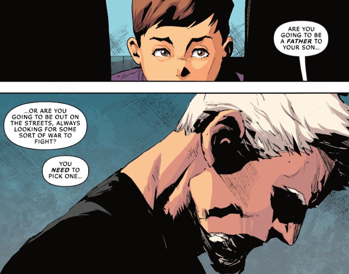 Deathstroke and his son Grant in Deathstroke Inc 10