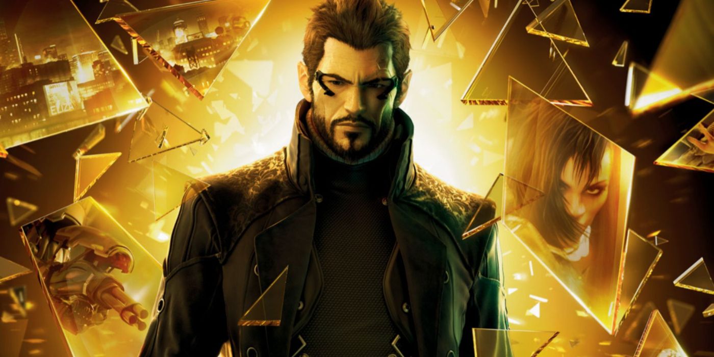 The augmented Adam Jensen in Deus Ex: Human Revolution promo art.