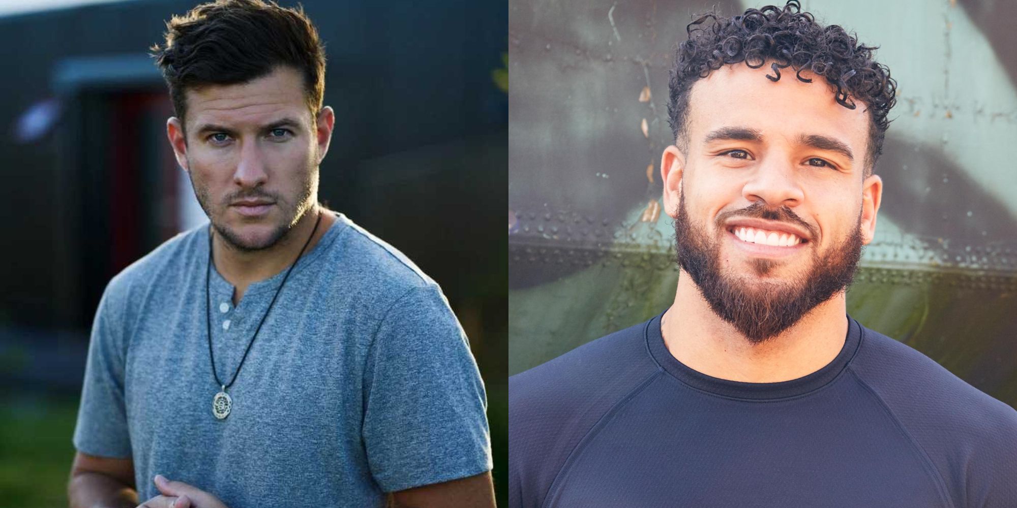 Split image showing Devin Walker and Cory Wharton in The Challenge.