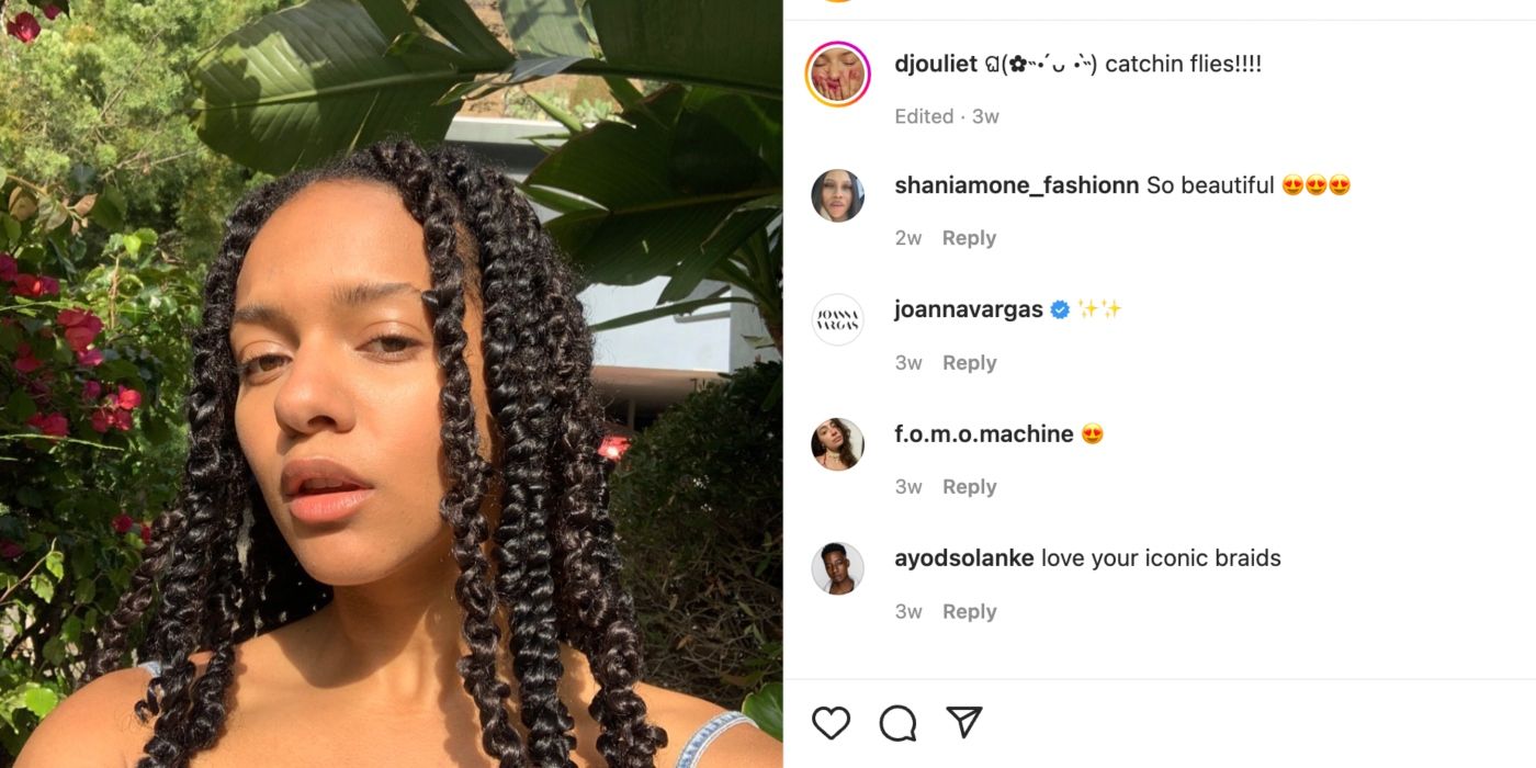 Djouliet Amara&rsquo;s Instagram account
