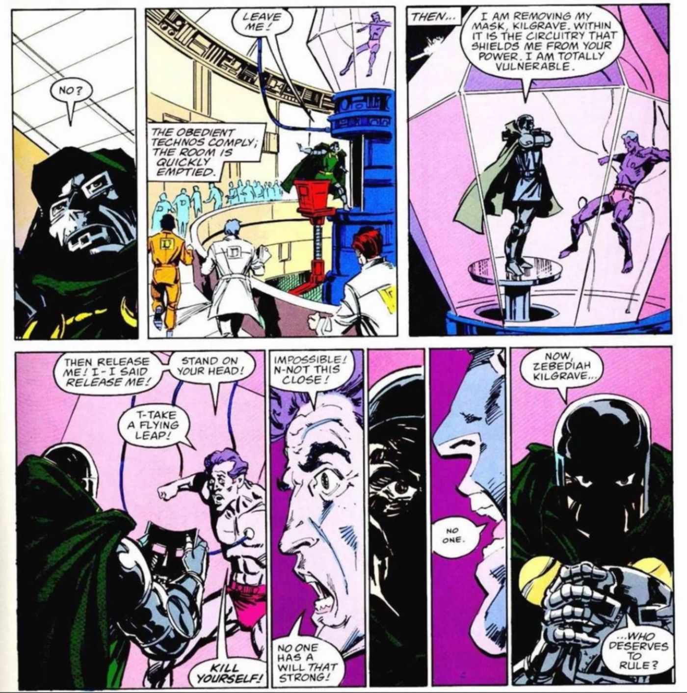 Doctor Doom Purple Man Marvel Comics