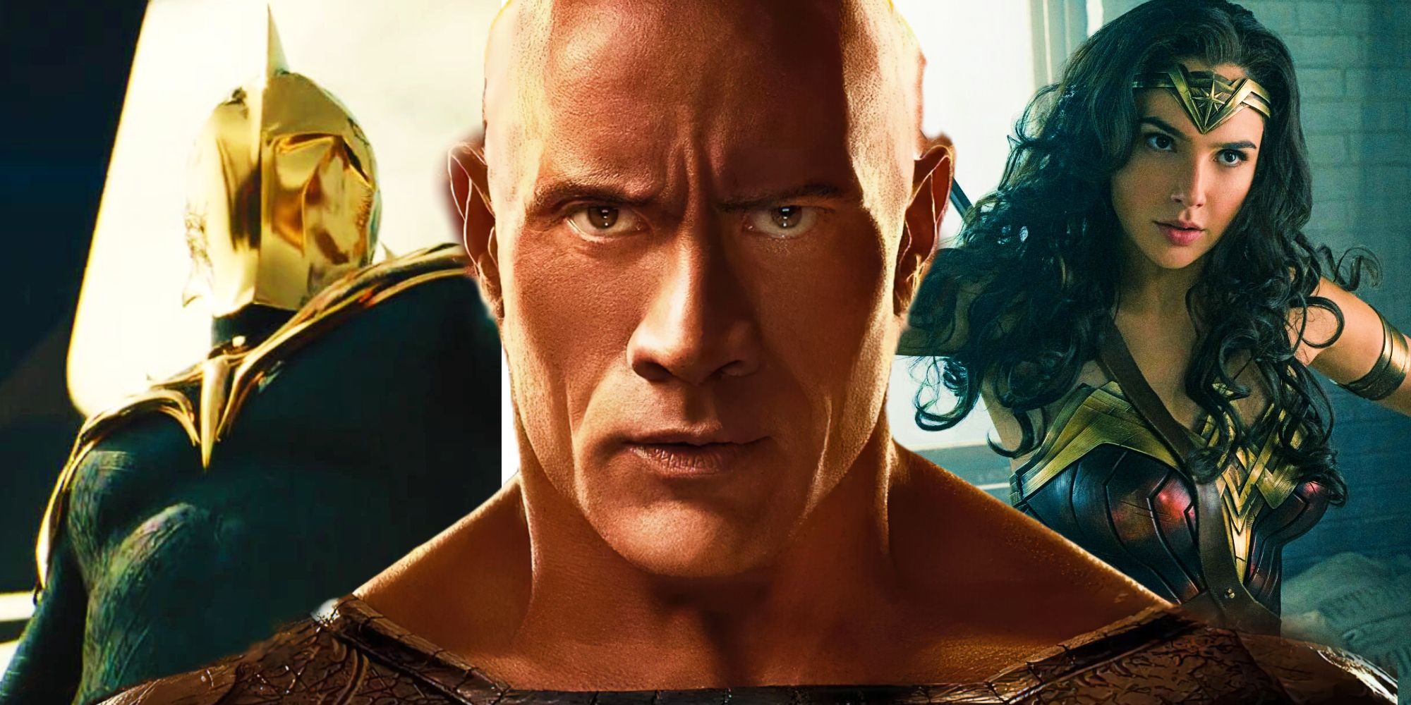 Doctor Fate, Black Adam, and Wonder Woman in the DCEU
