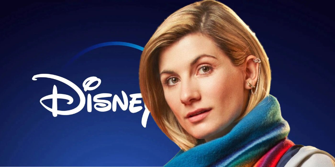 Doctor Who star Jodie Whittaker and Disney+ Logo