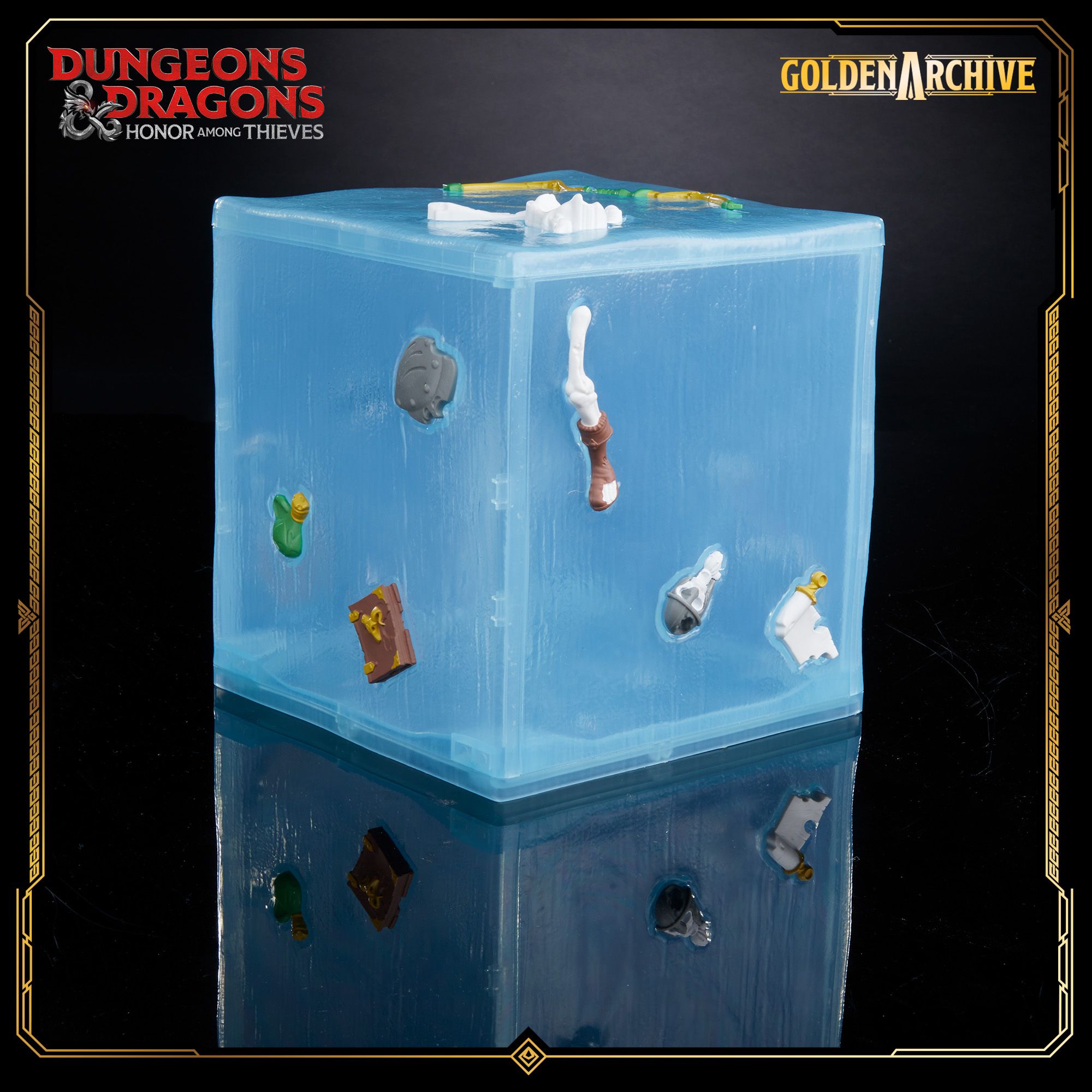 Dungeons and Dragons Golden Archive Gelatinous Cube Hasbro On Black 2