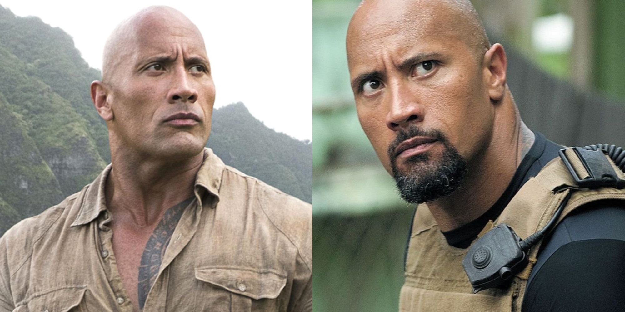 Dwayne Johnson in Jumanji and Fast and Furious