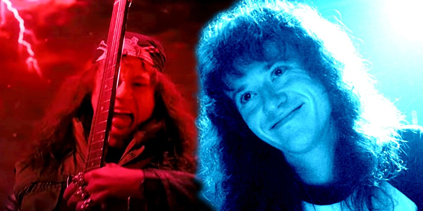 Eddie Munson Demobat Metallica scene, Eddie Munson in D&D, Stranger Things