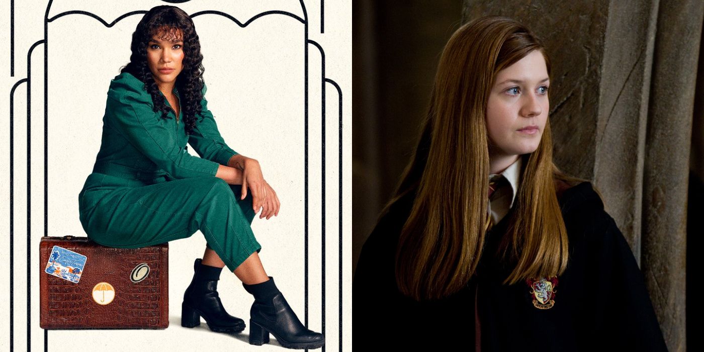Emmy Raver Lampman in The Umbrella Academy and Bonnie Wright in Harry Potter